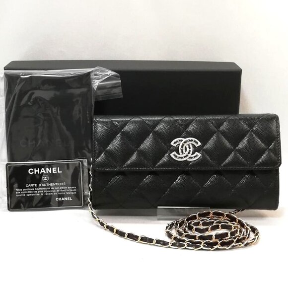 CHANEL Handbags - Authentic CHANEL CC Caviar Timeless Wallet on Chain WOC Shoulder Crossbody Bag
